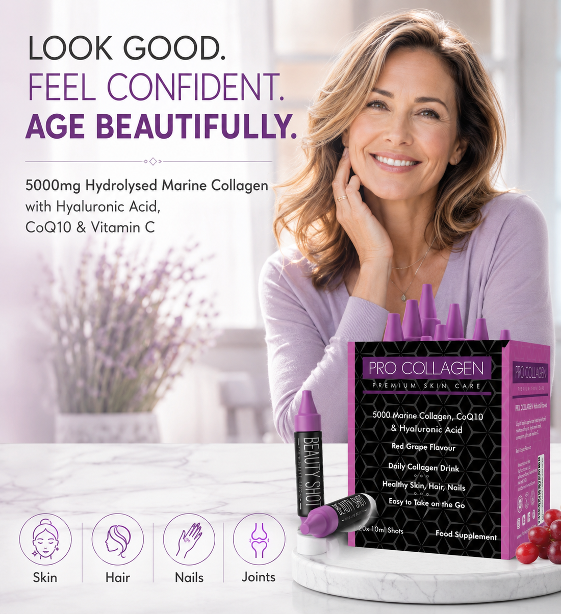 Liquid Marine Collagen Shots 5000mg | ProNutriWorld UK