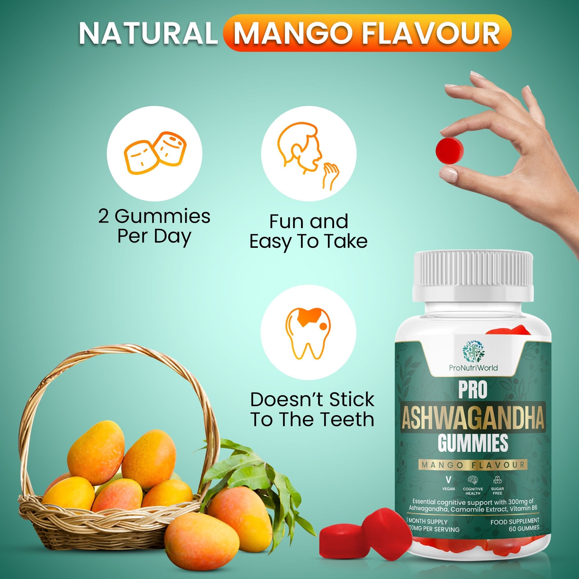 Ashwagandha Gummies - Wellness Supplements - pronutriworld