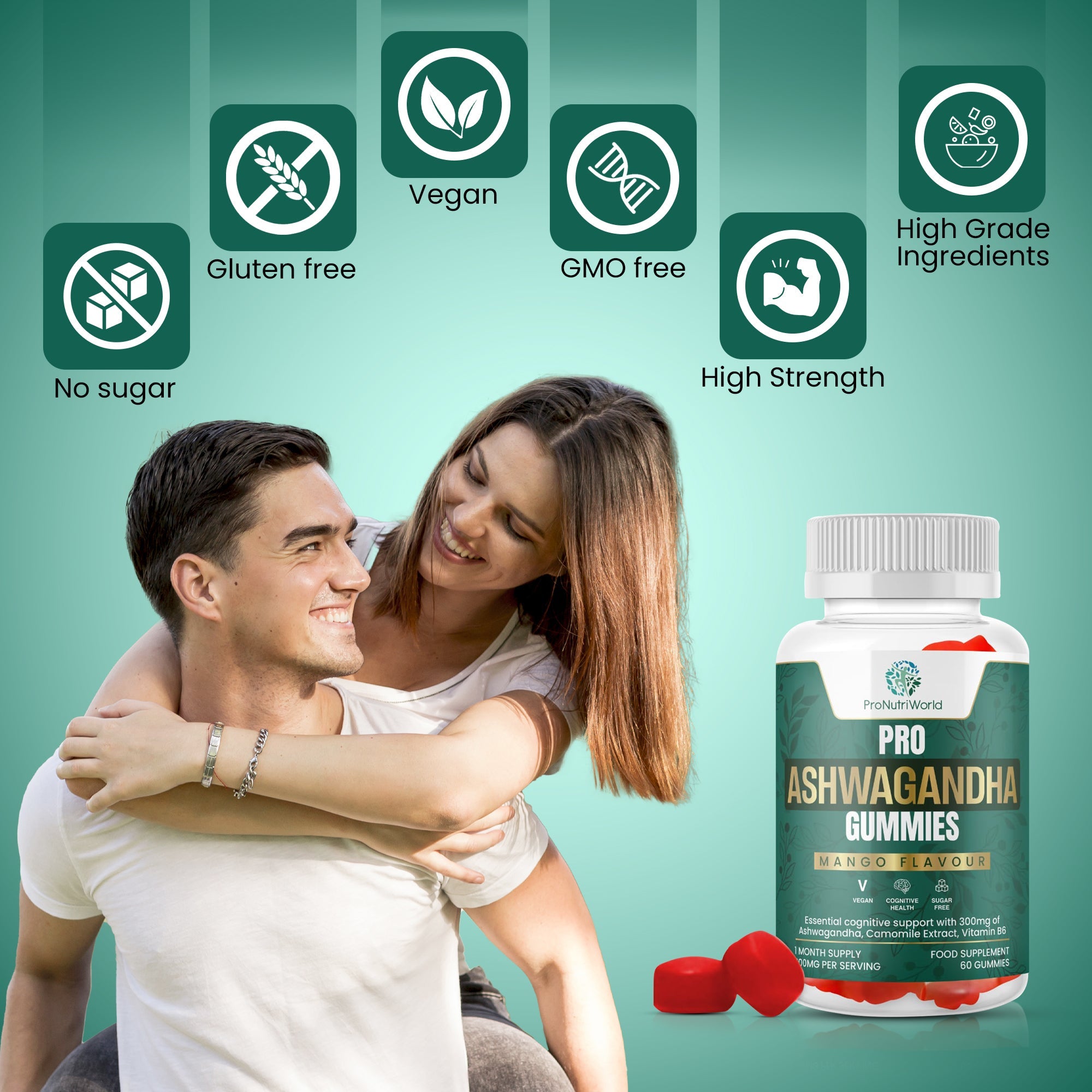 Ashwagandha Gummies - Wellness Supplements - pronutriworld