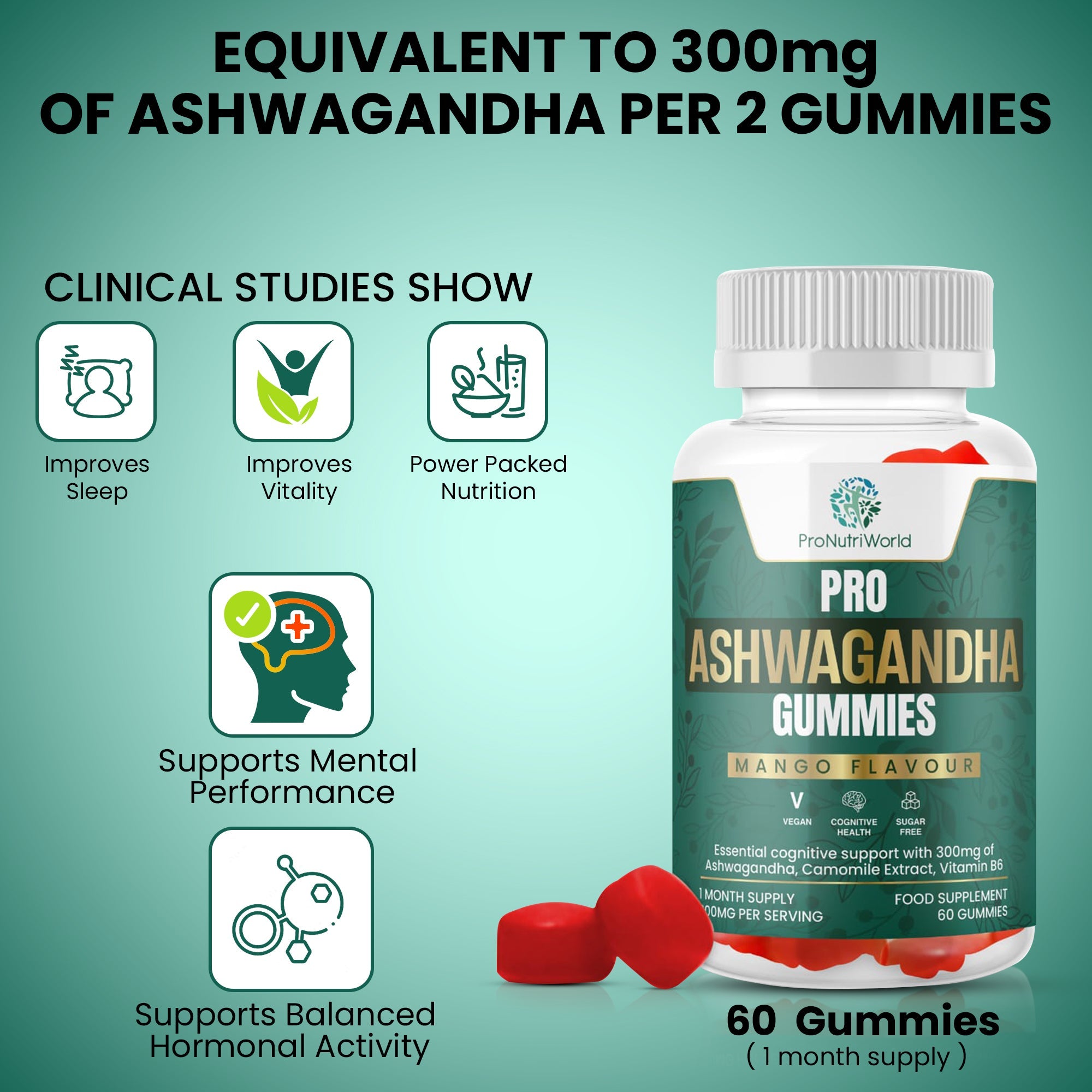 Ashwagandha Gummies - Wellness Supplements - pronutriworld